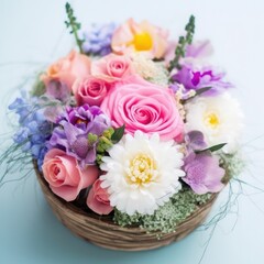 Flowers, vase, spring
