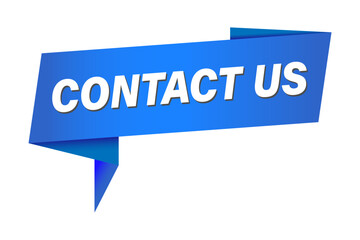 Contact us sign. Contact us speech bubble or pop-up. Contact us label or tag. Support line concept. Vector