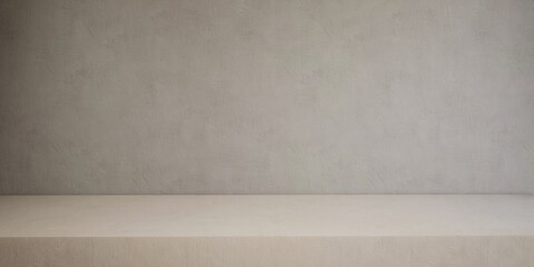 stand de présentation, support pour photo produit, plan béton avec mur en arrière plan, rendu 3d,