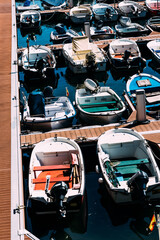 Boats in the harbor in Santander, Cantabria