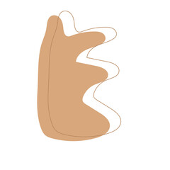 Brown Aesthetic Blob