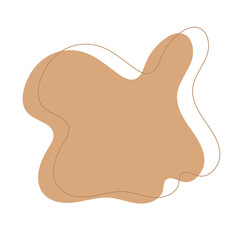 Brown Aesthetic Blob