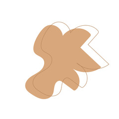 Obraz premium Brown Aesthetic Blob