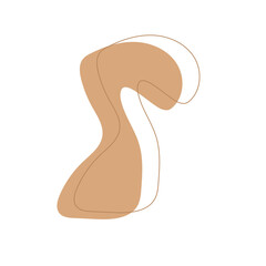 Brown Aesthetic Blob