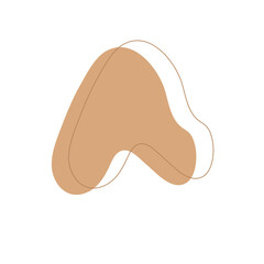 Brown Aesthetic Blob