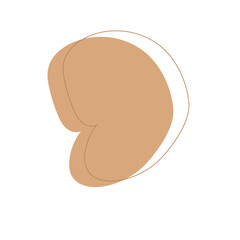 Brown Aesthetic Blob