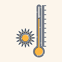 hot temperature icon design