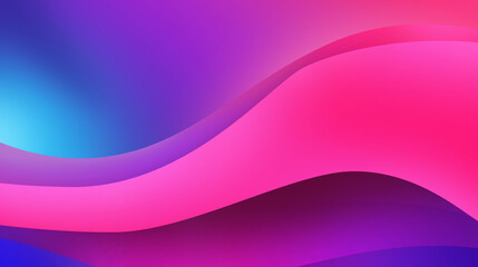 A vibrant and flowing wallpaper design of soft curves filled with a gradient of pink, purple, and violet hues. Generative AI