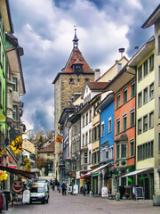 Fototapeta premium Street in Schaffhausen, Switzerland