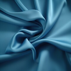 Glamouröse Seidenoase: Blauer türkiser seidiger Stoff, schimmernde Textur, luxuriöse Qualität, elegante Optik, sinnlicher Charme - Perfekt für Mode, luxuriöse Raumakzente, Generative AI 14