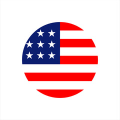 modern american flag vector logo