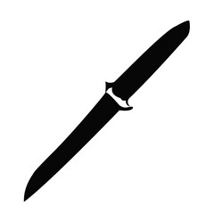 Sword silhouette. Black sword illustration.