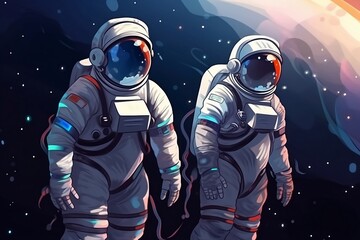 Astronaut spaceman, spaceman illustration space