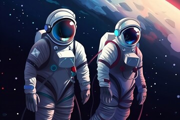 Astronaut spaceman, spaceman illustration space