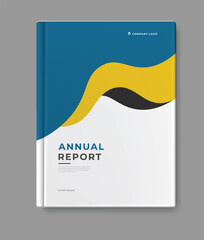 business coorporate annual report template cover design