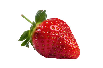 Strawberry isolated on transparent background. Generative Ai