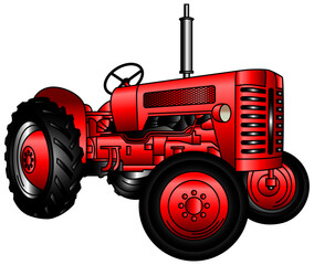 red tractor