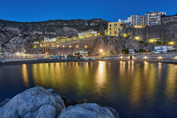 Fototapeta premium The amazing sea of Italy in the Meta