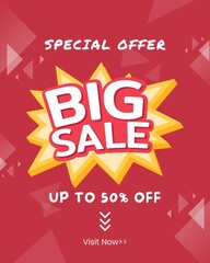 Special offer big sale illustration 