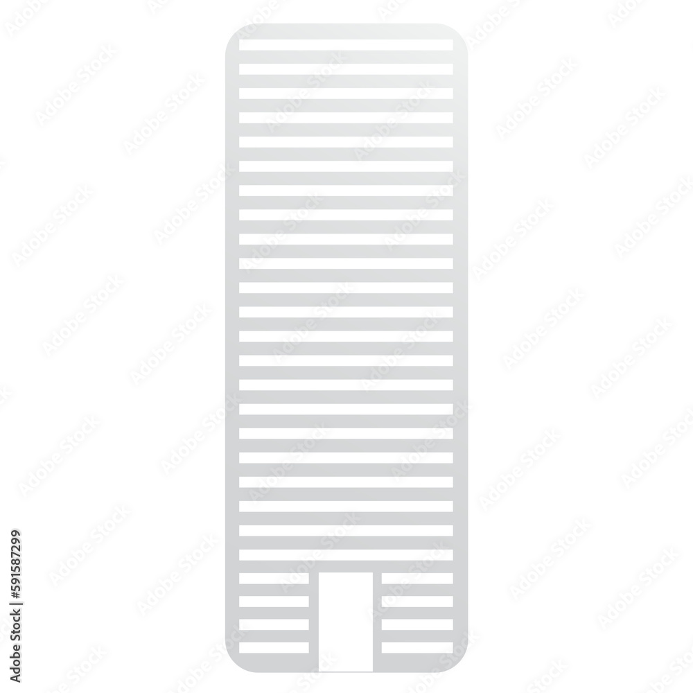 Poster digitally generated image of built structure
