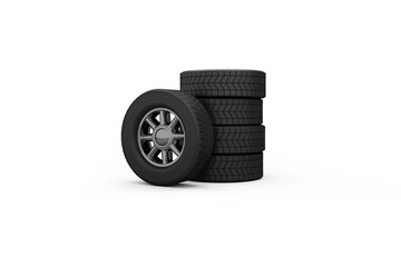 Illustration of tyre © vectorfusionart