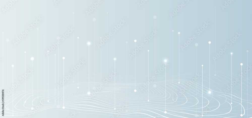 Aufkleber Big data visual information background. Social network concept. Connection vector background.