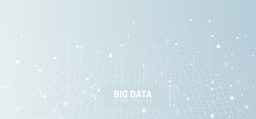 Big data visual information background. Social network concept. Connection vector background.