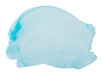 Hand-drawn watercolor abstract shape figure. Element for design