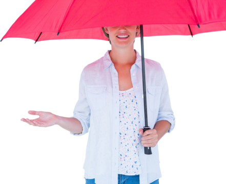 Woman holding an umbrella