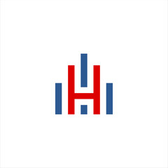 Initial Letter H with building real estate Vector Logo Design Template