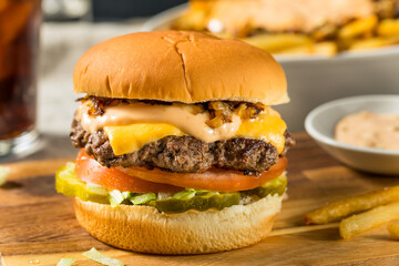 Fast Food Animal Cheeseburger