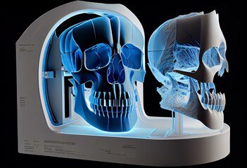 CBCT dental scan image. Generative AI