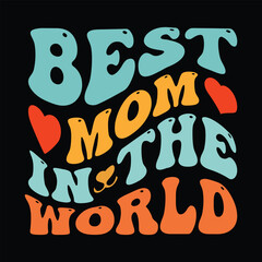 Cute mothers day card with heart