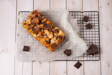 Sweet chocolate bread