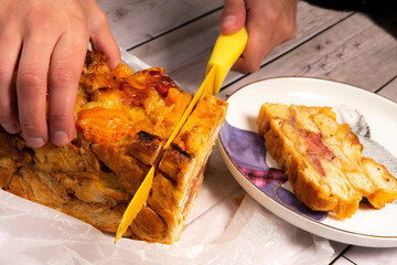 Sweet bread for breakfast and snacks
