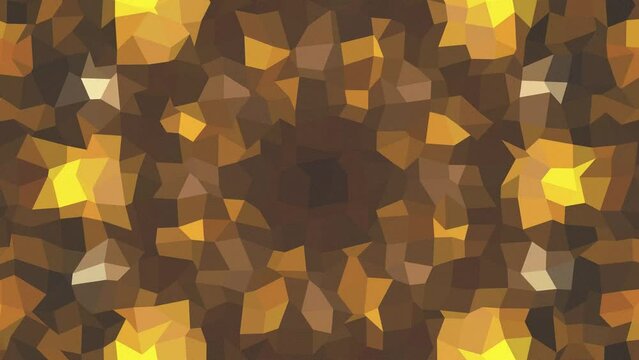 Polygon gradient kaleidoscope background. 2D digital effect pattern