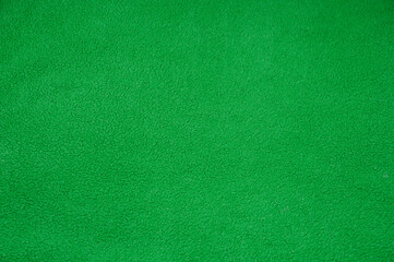 green unusual texture. fleece green surface . fabric factory concept