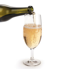 champagne bottle and glasses