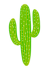 Mexican cactus. Traditional holiday item. Stylized illustration for celebration Cinco de Mayo.