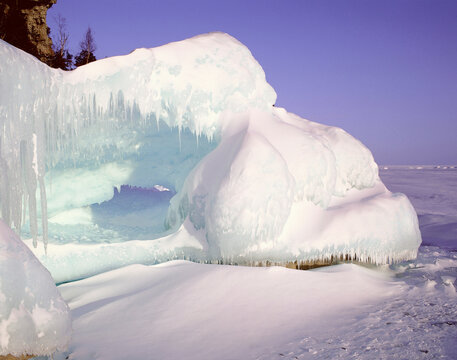 Georgian Bay in Winter, Bruce Peninsula National Park, Ontario, Canada