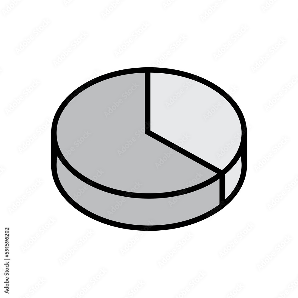 Poster digital composite image of pie chart