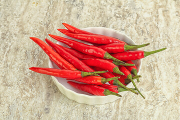 Hot and spicy chili pepper