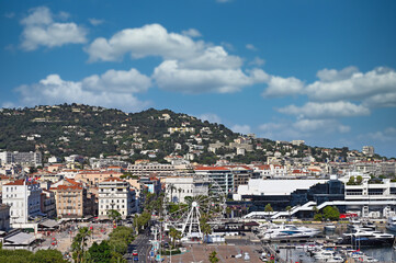 Fototapeta na wymiar Cannes France cityscape summer season