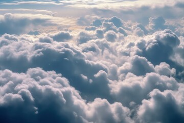 clouds above a blue sky at sunset, view of clouds through high plane, clouds on a sunny day