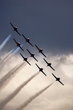 Snowbirds Performing at Air Show