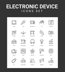 Electronic device related icon set