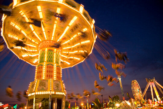 Amusement Park Ride, Toronto, Ontario, Canada