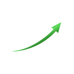 Chart up arrow illustration.