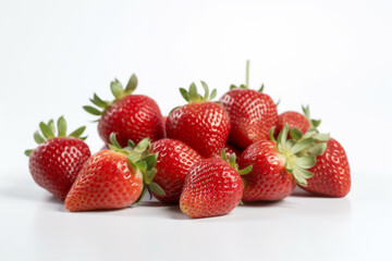 Fototapeta na wymiar A group of red strawberries