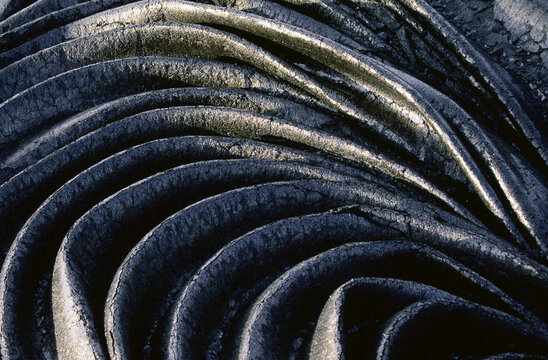 Lava Crust Formation, Hawaii Volcanoes National Park, Hawaii, USA
